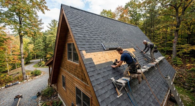 A Frame Roof Installation in Forsyth, GA